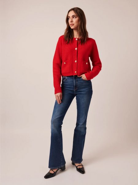 Line-Catalina Cardigan- Scarlett